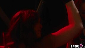 Lesbian babe Maya Woulfe dominates curvy teen Leana Lovings with hard spanks 😈