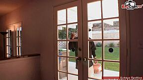 bbc is too big for the skinny brunette with small tits.