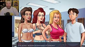 Frustrated by New School Policy in Summertime Saga