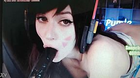 Is this young lady luring you with her ass on webcam?