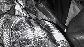 I aggressively stuff my pussy with huge dildos in lingerie