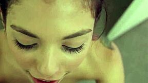 gina valentina takes hard pounding in steamy first-time amateur action.