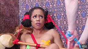 Watch This Submissive Teen 18+ Take ROUGH DEEPTHROAT!