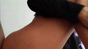 Petite Latina Uses Feet To Stroke Cock