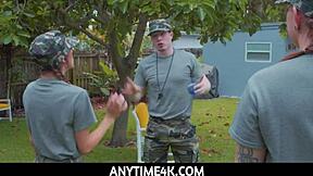 Hot Teens Freeuse Sex Anytime for Drill Instructor at Boot Camp with Dani Blu and Callie Black