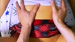 Stepmom seduces stepson's friend in apartment.