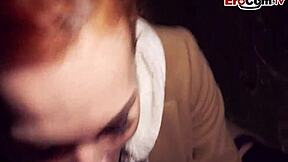 Slim redhead milf, are you up for POV fucking in public?