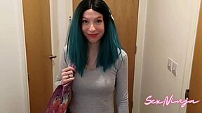 Made my housekeeper clean naked! Big ass teasing.