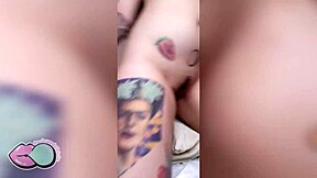 I was rubbing my pussy on the pillow, feeling that tattooed tongue lick me slowly