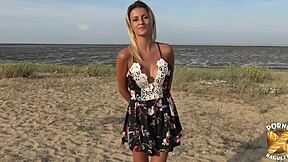 lylou, this blonde european babe with big tits, suddenly craves hard sex and gets it on with amateurs