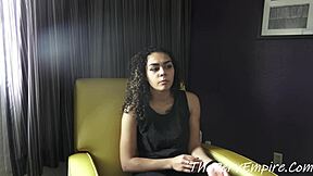 latina teen slut gets bbc creampie on casting couch