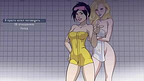 petite student joins hardcore 3some in public