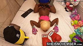 Ebony Sheisnovember Brutally Nailed Doggystyle By Stepdad's Friend POV
