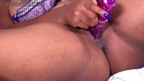 Nina Rivera cums hard with her new rabbit toy