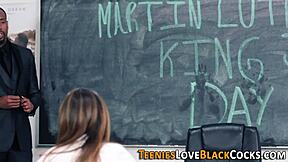 I got eaten out interracially by a huge cock