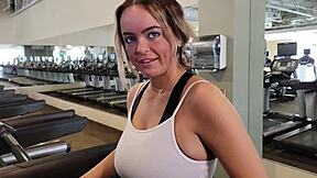 i picked up big tits girl at gym for doggystyle fuck
