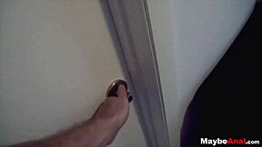 Blondie, is this your first anal experience with nerd Tucker Starr?