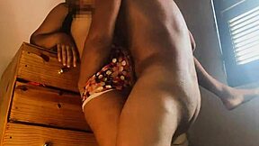 I stayed home alone with my step-mom for a visit.