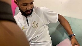 provoking my boyfriend with interracial blowjob