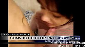 Submissive Brunette Amateur Handles Massive Cock on Webcam – Intense Blowjob Action