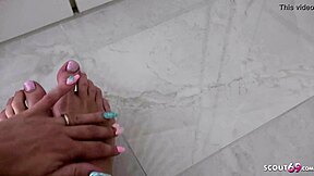 Tight Tini Teases With Foot Fetish And Dirty Talk