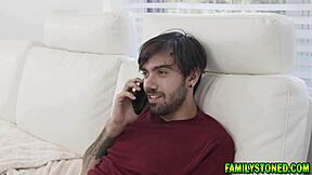 My busty stepsister fingers me during the game ritual