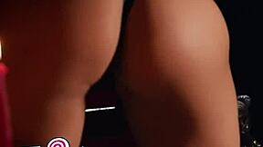 Gorgeous Brunette Alexis Tae Rubs Clit While Dripping Wax