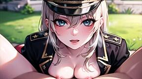 Military girls await orders while masturbating their pussies!