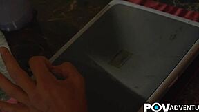 what's hotter than blonde emma stiletto banging her blind date in cosplay pov?