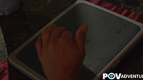 what's hotter than blonde emma stiletto banging her blind date in cosplay pov?