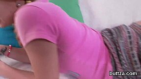 Skinny teen 18+ gets her anal hole fucked hard