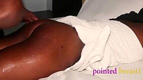 girlfriend with big black ass relaxes while big black cock pounds her doggystyle