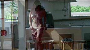 Ethelle, the busty Russian babe, poses for Metart