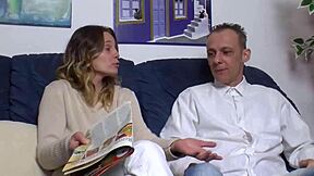 stepdad, you gonna fuck me after school? hardcore blowjob and fucking with blonde teen.