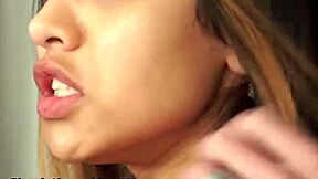 stunning babe roxy lips owes debt for sexy clothing and pays with sex