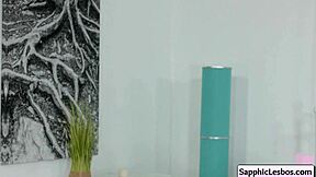 Blonde Lesbian Teens Jenny Diamond and Mary Kalisy Explore Bodies. Their Mutual Massage Turns Steamy Fast.