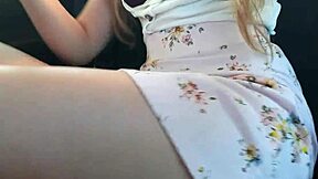 Sexy blonde 18 19 yo masturbates in amateur teen 18+ scene.