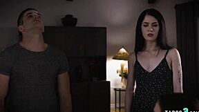 busty milf stepmom offers teen a wild ffm bang