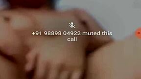 Indian college girl fingers pussy on video call.