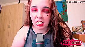 i'm a chubby redhead teen eatin' chips in this sexy food show.