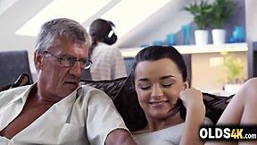 Cute teen feels overwhelmed by stepbro's creampie on their shared bed