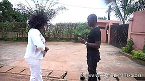 African Mom Screwed Hard by Young Studs in Wild Action! What a Show!