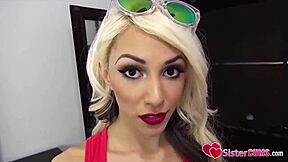 i caught my step sis hime marie sucking tyler steel's cock for cash, oh no!