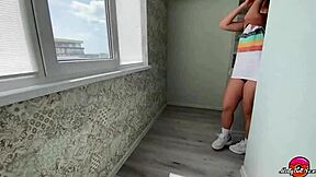 i'm a sexy blonde solo caressing my pussy and showing my hot body