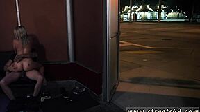 Valerie White, Cute Little 18+ Blondie, Bound In Outdoor Voyeur Domination!