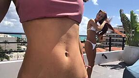 Skinny Blonde Gina Gerson Teases with Hardcore Sex and Cumshot