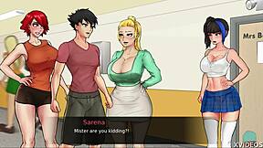 confined with goddesses in juicy game licking fun