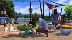 Massive Animated Orgy with Wild Sexual Action