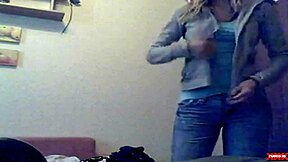 Watch this teen rip clothes off in a webcam striptease
