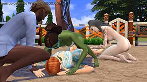 Massive Animated Orgy with Wild Sexual Action